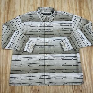 Vintage Pelle Pelle AOFP Logo Shirt Mens‎ 3XL Marc Buchanan Button Up Hip Hop